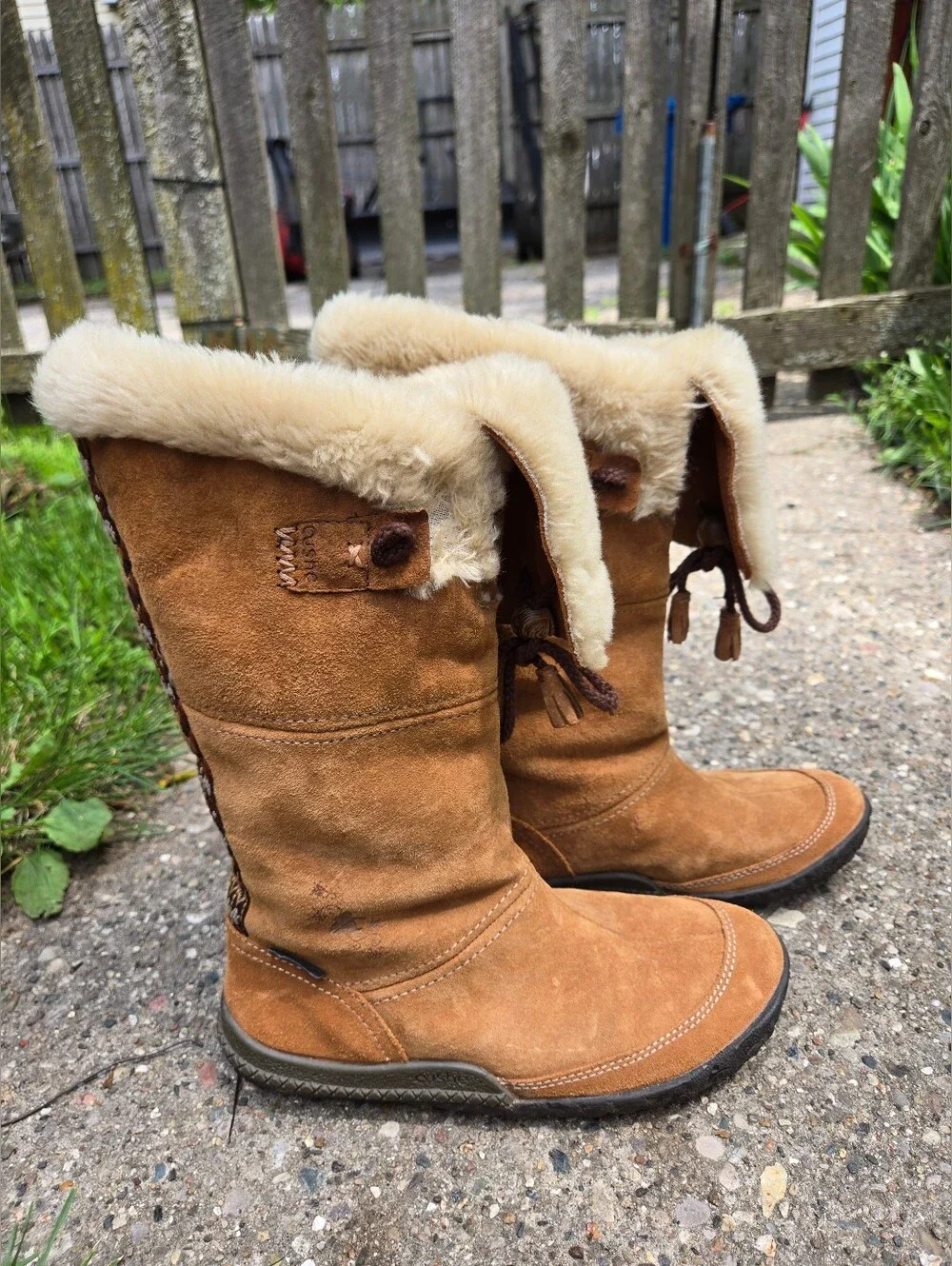 Women’s Cushe Suede Shearling-Lined Waterproof Winter Boots - Tan